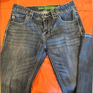 Rock & Roll pistol straight leg men jeans